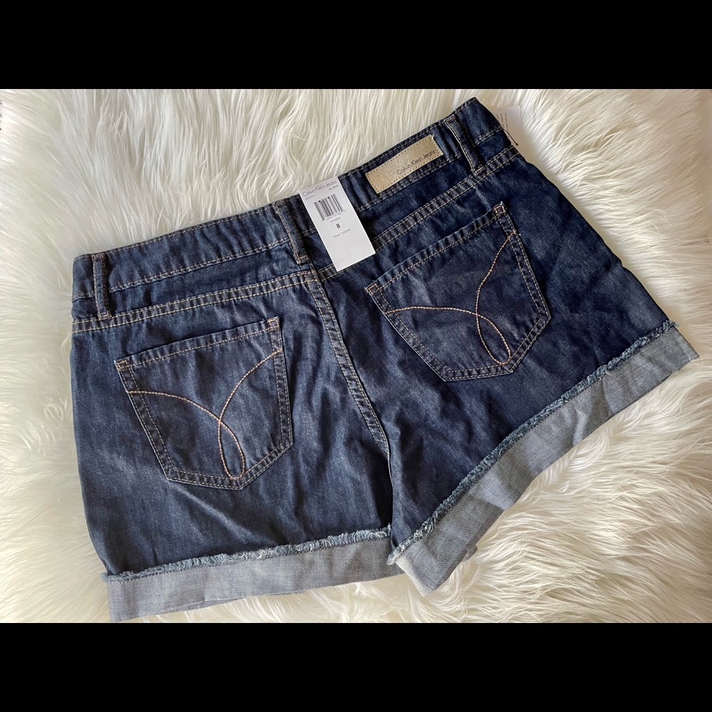 Calvin Klein Lightweight Denim Jean Shorts - Picture 2 of 5